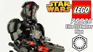 LEGO Star Wars Elite Tie Fighter Pilot Premier Ordre Figurine Derniers Jedi Jouet Unboxing 75526