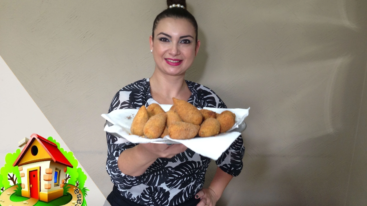 COMO FAZER COXINHA SEM MASSA! CULINARIA EM CASA