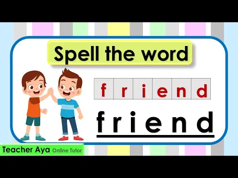 Download MP3 Learn how to spell some of the basic words || Learn how to spell || Spelling || Lesson with quiz