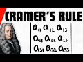 Cramer s Rule for Solving System of Linear Equations Linear Algebra