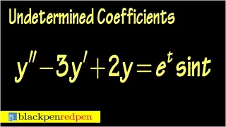undetermined coefficients diff eq sect4 5