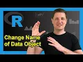 Rename Data Object in R Example How to Change Name of Vector List rm Function in RStudio