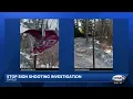 Police investigating possible gunfire damage to Enfield stop sign
