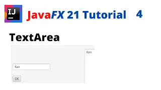 JavaFX 21 Tutorial 4 - TextArea