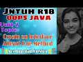 jntuh r18 oops Java programming unit2 create an interface atleast one method very important