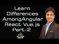Learn Differences Among Angular React Vue js Part-2