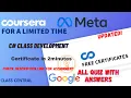 C Class Development week1-4 All Quiz Answers
