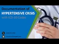 Documentation of Hypertensive Crisis with ICD-10 Codes