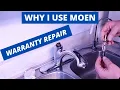 FREE PARTS MOEN KITCHEN FAUCET WARRANTY REPAIR NO MORE LEAKS With John
