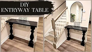 HOW TO MAKE A ENTRYWAY TABLE DIY CONSOLE TABLE