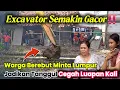 Lagu Warga Rebutan Lumpur jadikan Tanggul Cegah Luapan Kali‼️ Excavator Babeh Makin Gacor