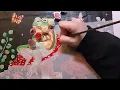 Mushroom Frog Paint by Numbers Time Lapse
