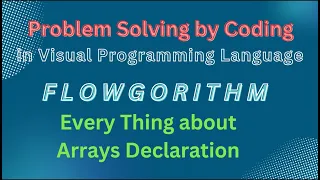 Array Declaration Flowgorithm For Loop Printing 10 numbers Easy Coding