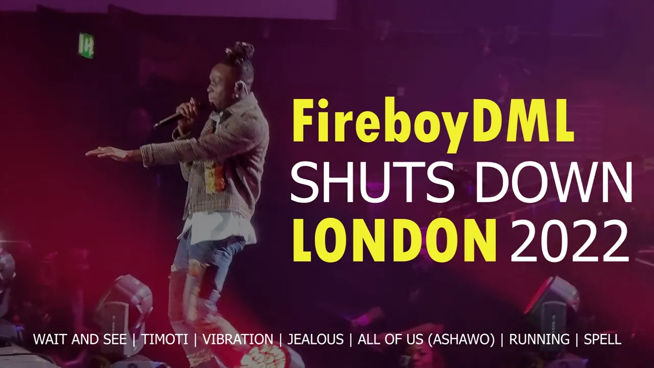 (PART 3) Fireboy Performs Jealous, Vibration, Ashawo, Running, Spell & Timoti Live in London 2022