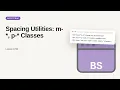 Spacing Utilities m- p- Classes Bootstrap Tutorial for Beginners
