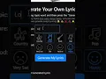 Download Lagu This website makes you generate Lyrics For your song 🎵 #producer #music #musicproducer