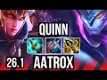 QUINN vs AATROX TOP 56K damage Fleet Footwork EUW Master 26 1