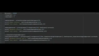 Python loan calculator simplest example