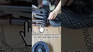 How To Install The Wheel Of Folding Wagon Foldingwagon Customize 