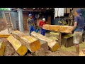 The Beauty of Jackfruit Wood Grain When Sawed by a Sawmill: Export-Quality Block Material