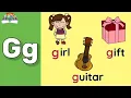 Letter Gg Letter G Sound Objects Beginning with the Letter Gg Learn to Write the Letter Gg