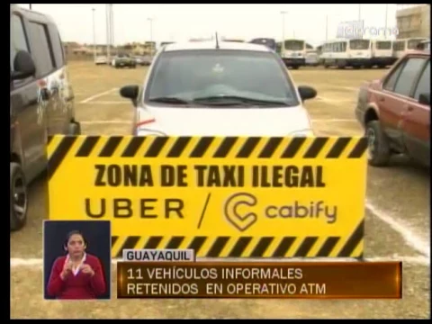 11 vehículos informales retenidos en operativo ATM