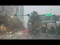 Miami Heavy Rain Drive 🌧️⚡ | Thunder & Lightning Tour 4K 