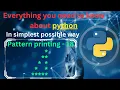 Pattern printing 18 hollow left half pyramid pattern printing in python python full course