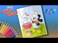 Disney Mickey Mouse makes a BBQ April Fools Day Coloring pages for kids