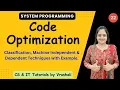SP 22 Code Optimization Classification Techniques with Example