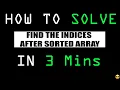 2069 Find target indices After Sorting Array LeetCode Python Solution