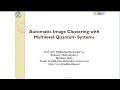 Automatic Image Clustering with Multilevel Quantum Systems