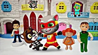 القط المتكلم توم البطل ينقذ القط جينجر talking tom l يوميات ليلى 
