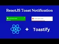 Toast Notifications in Reactjs react-toastify