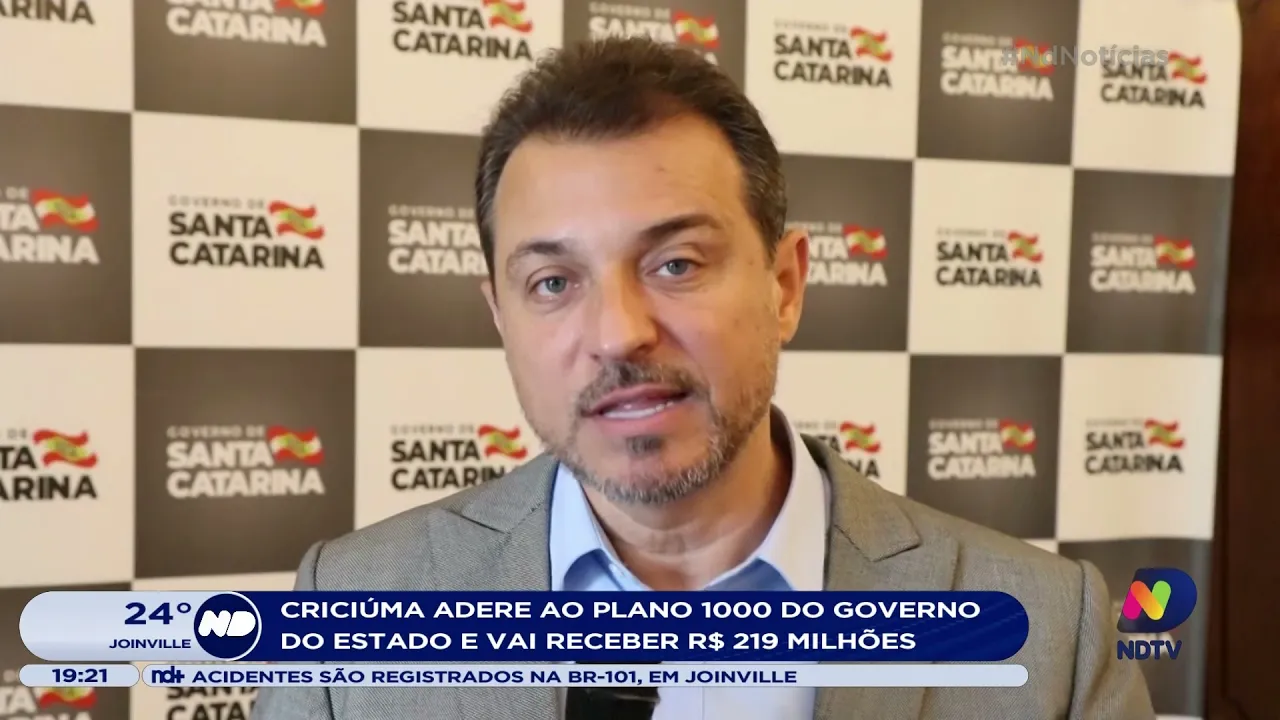Criciúma adere ao plano 1000 do governo de Santa Catarina