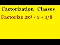Factorize 2x - x
