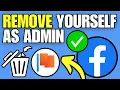 How To Remove Yourself as Admin From Facebook Page
