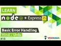 ExpessJS Basic Error Handling Tutorial in Hindi Urdu