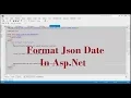 How To Format Json Date In Asp Net