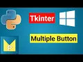Create Multiple Buttons inside Window Application Tkinter Module Python Magix