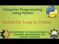 Python Programming Basics to Advanced Nested for Loop in Python Lab 11