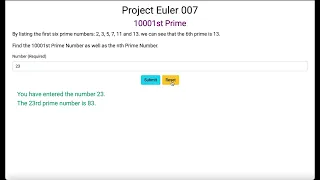 Project Euler 007 - 10001st Prime