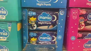 Aldi mamia night pants oampets nappies with price
