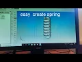 for learning purpose create spring in solid edge