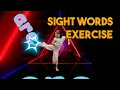 Sight words exercise for kindergarten