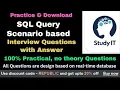 Practice Download SQL Real time Scenario based Query interview Question with Answers PandeyGuruji