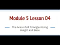 Grade 6 Module 5 Lesson 4