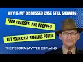 My case was dismissed so why is it still showing up in a background check