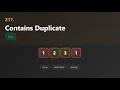 217 Contains Duplicate LeetCode Java HashSet Day