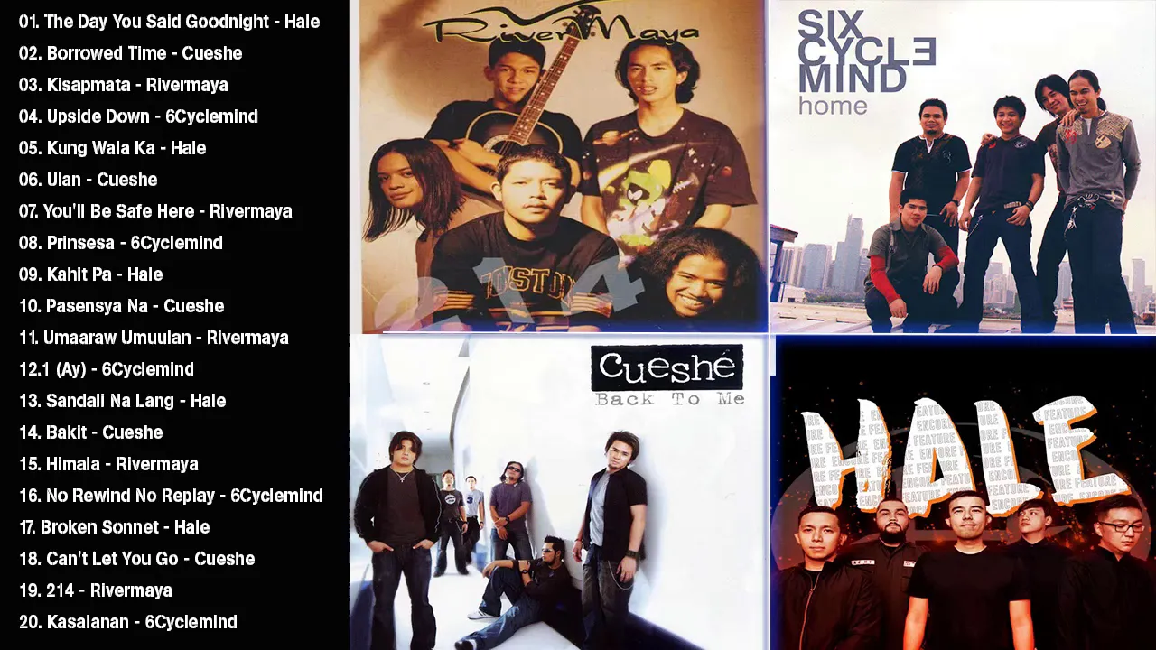 6Cyclemind, Hale, Cueshe, Rivermaya, Nonstop - OPM Tagalog Love Songs Playlist 2020
